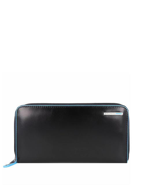 PIQUADRO BLU SQUARE BLUE SQUARE Geldbörse aus Leder Schwarz - Brieftaschen Damen