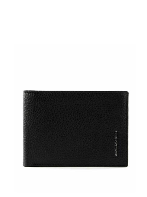 PIQUADRO MODUS SPECIAL Portemonnaie aus genarbtem Leder Schwarz - Brieftaschen Herren