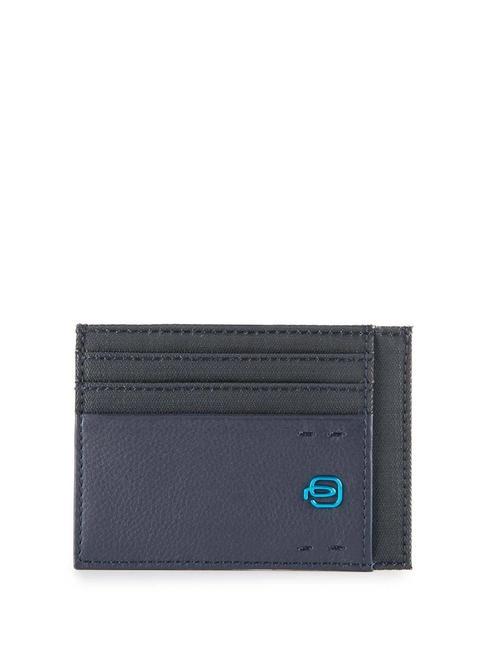 PIQUADRO P16  Flacher Kartenhalter CHEVRON BLAU - Brieftaschen Herren