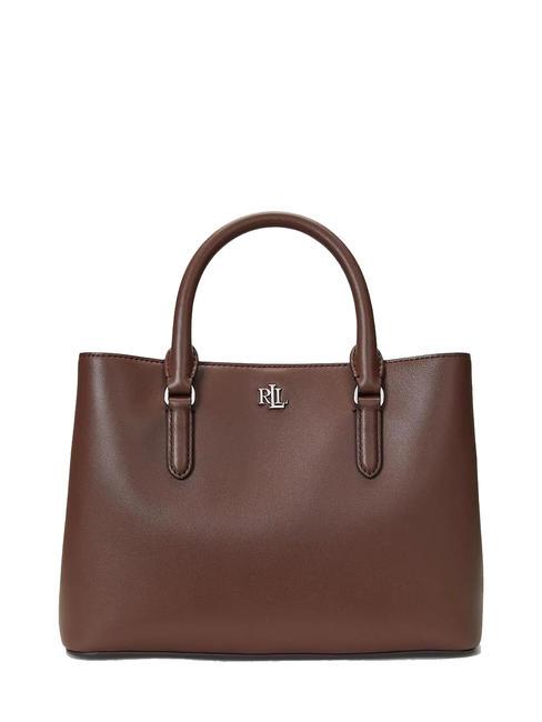 RALPH LAUREN MARCY Handtasche, mit Schultergurt, aus Leder dunkles Mahagoni - Damentaschen
