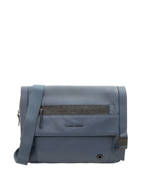 PIQUADRO CHARLIE Messenger mit Fahrradbefestigung Blau - Arbeitstaschen