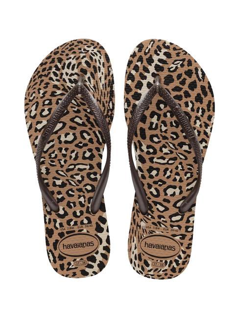 HAVAIANAS SLIM ANIMALS SLIM ANIMALS Flip-Flops Roségold/Café - Damenschuhe