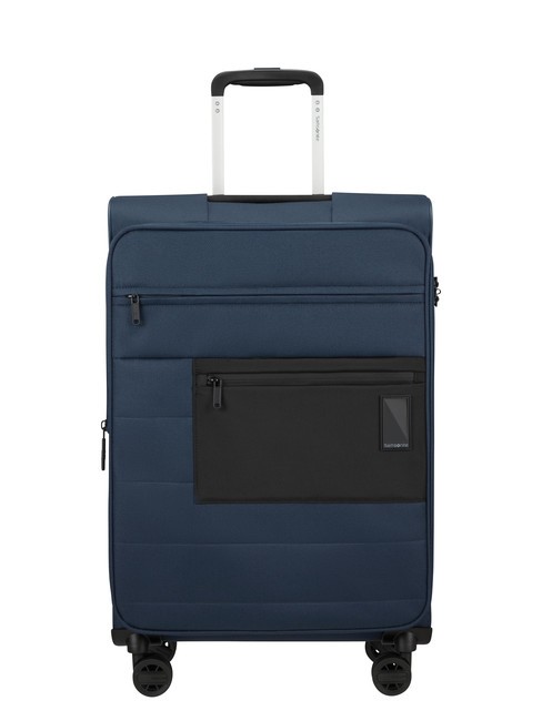SAMSONITE VAYCAY Erweiterbarer mittelgroßer Trolley blu navy - Halbharte Trolleys