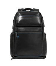 PIQUADRO BLUE SQUARE  15,6-Zoll-Laptop-Rucksack aus Leder - PC-Rucks&auml;cke