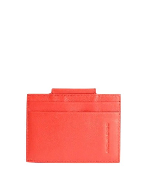PIQUADRO URBAN  Kartenhalter aus Leder ROT - Brieftaschen Herren