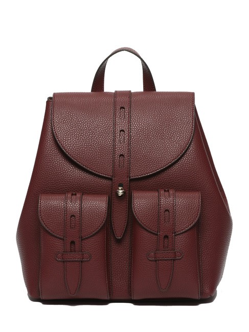 FURLA GARDENIA Lederrucksack mit Keria-Print Rote Johannisbeere - Damentaschen