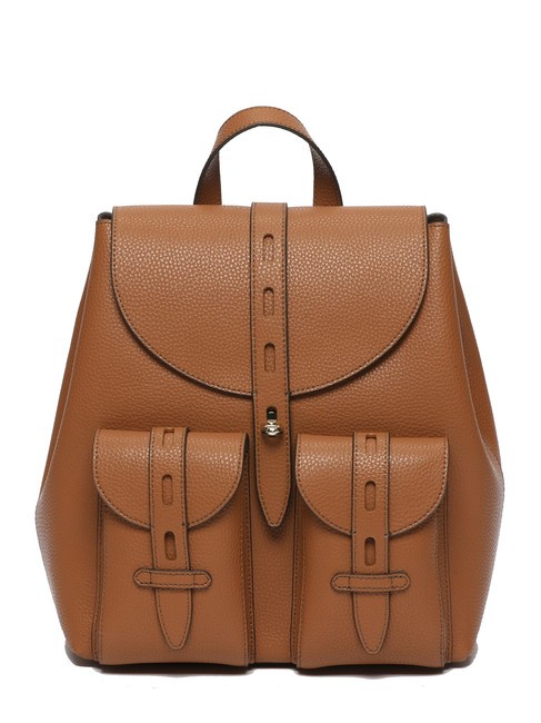 FURLA GARDENIA Lederrucksack mit Keria-Print Brandy - Damentaschen