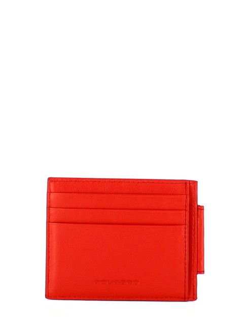 PIQUADRO URBAN Kreditkartenetui aus Leder ROT - Brieftaschen Herren