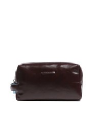 PIQUADRO BLUE SQUARE  Kosmetiketui aus Leder - Beauty-Case