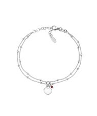 AMEN AMORE Silberarmband mit Herzanh&auml;nger - Armb&auml;nder