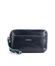 PIQUADRO BLUE SQUARE Organisierte Clutch aus Leder - Tablettmappe &amp; Organizer