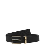 TOMMY HILFIGER TH SQUARE MONOGRAM Lederg&uuml;rtel Schwarz - G&uuml;rtel - 1