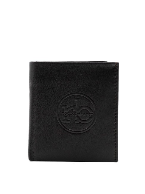 ROCCOBAROCCO ROUND Lederbrieftasche mit Münzfach dunkelbraun - Brieftaschen Herren