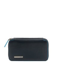 PIQUADRO BLUE SQUARE  Geldb&ouml;rse aus Vollnarbenleder - Brieftaschen Herren
