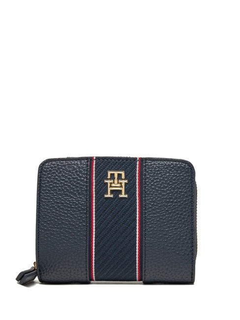 TOMMY HILFIGER TH LEGACY Kleine Geldbörse mit umlaufendem Reißverschluss Raum blau - Brieftaschen Damen