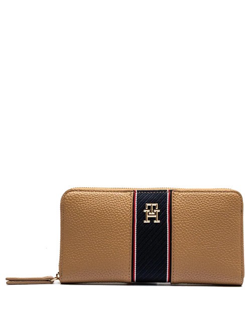 TOMMY HILFIGER TH LEGACY Portemonnaie mit umlaufendem Reißverschluss Safari-Leinwand - Brieftaschen Damen