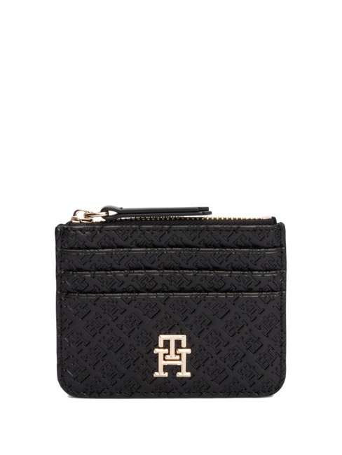 TOMMY HILFIGER TH ETERNITY Kartenhalter mit Reißverschluss Schwarz - Brieftaschen Damen