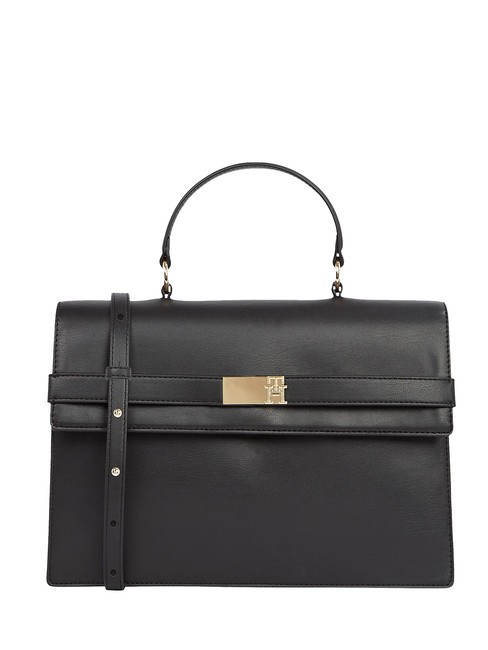 TOMMY HILFIGER TH HERITAGE Handtasche, mit Schultergurt Schwarz - Damentaschen