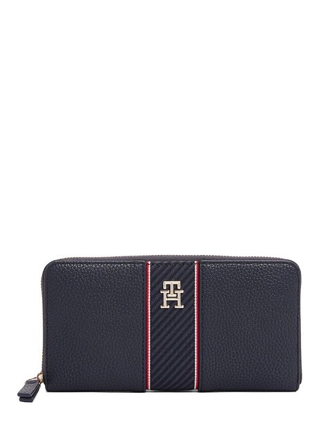 TOMMY HILFIGER TH LEGACY Portemonnaie mit umlaufendem Reißverschluss Raum blau - Brieftaschen Damen