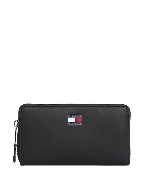 TOMMY HILFIGER TOMMY JEANS ESS MUST  Portemonnaie mit umlaufendem Reißverschluss Schwarz - Brieftaschen Damen