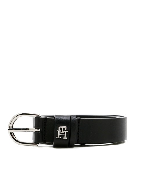 TOMMY HILFIGER ESSENTIAL EFFORTLESS Ledergürtel Schwarz - Gürtel