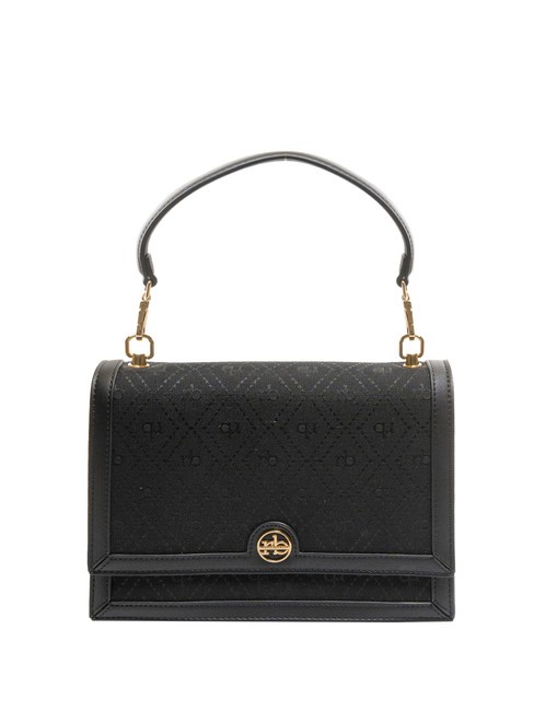 ROCCOBAROCCO FRIDA Umhängetasche aus Jacquard-Stoff Schwarz - Damentaschen
