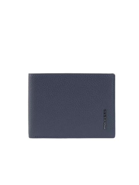 PIQUADRO MODUS RESTYLING Ledergeldbörse mit 8 Kartenfächern Blau - Brieftaschen Herren