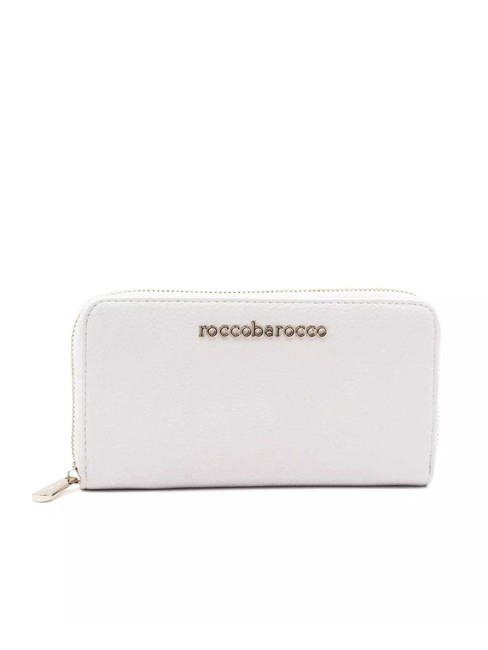 ROCCOBAROCCO CLAIR Große Geldbörse mit umlaufendem Reißverschluss Weiß - Brieftaschen Damen
