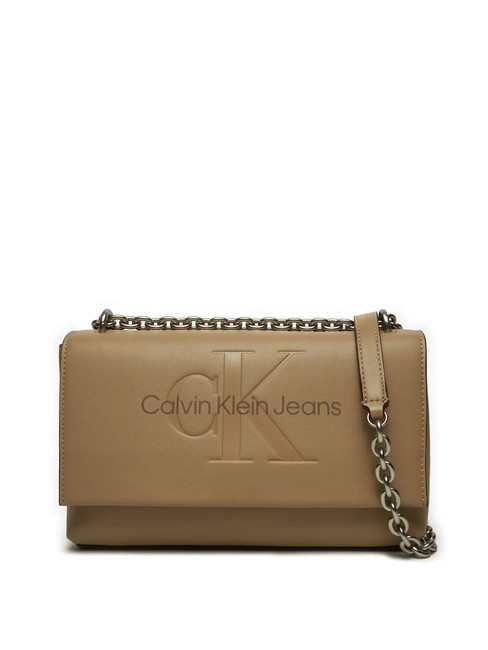 CALVIN KLEIN SCULPTED Convertible Schulter-/Umhängetasche Geschirr - Damentaschen