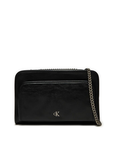 CALVIN KLEIN UTILITY Kleine Umhängetasche aus Metall pvh schwarz - Damentaschen