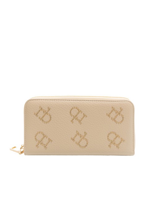 ROCCOBAROCCO LOLA Große Geldbörse mit umlaufendem Reißverschluss Beige - Brieftaschen Damen