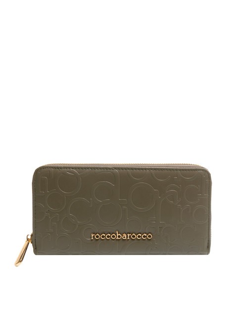 ROCCOBAROCCO BELLA Große Geldbörse mit umlaufendem Reißverschluss Taupe - Brieftaschen Damen
