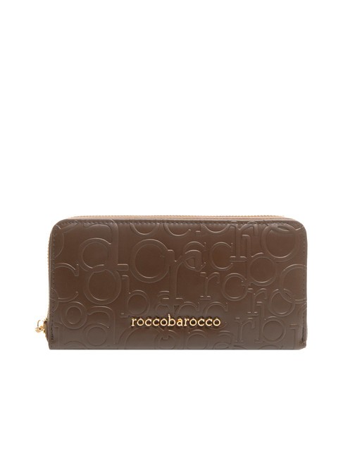 ROCCOBAROCCO BELLA Große Geldbörse mit umlaufendem Reißverschluss Schokolade - Brieftaschen Damen