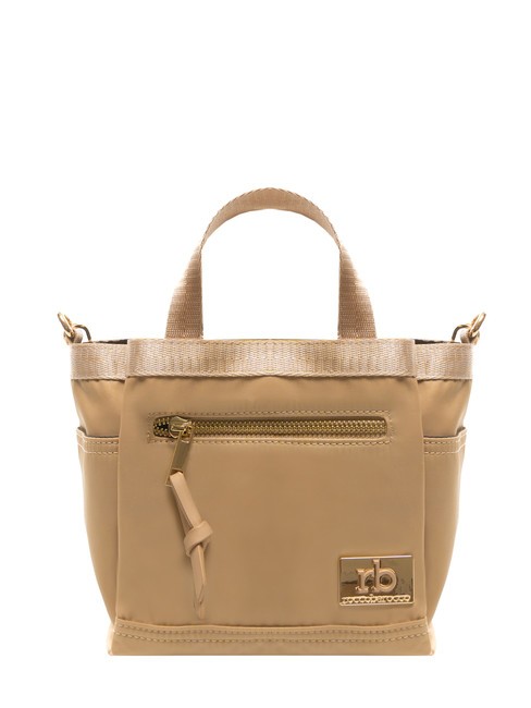 ROCCOBAROCCO GLORIA Mini-Tragetasche mit Schultergurt Beige - Damentaschen