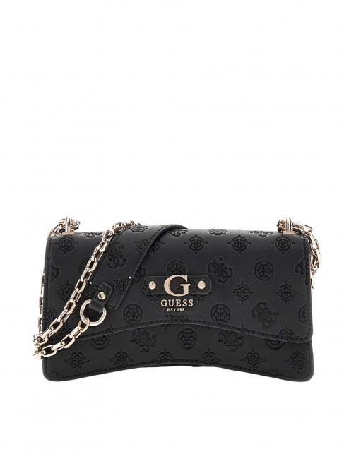 GUESS GERTY Wandelbare Tasche mit Klappe SCHWARZ - Damentaschen