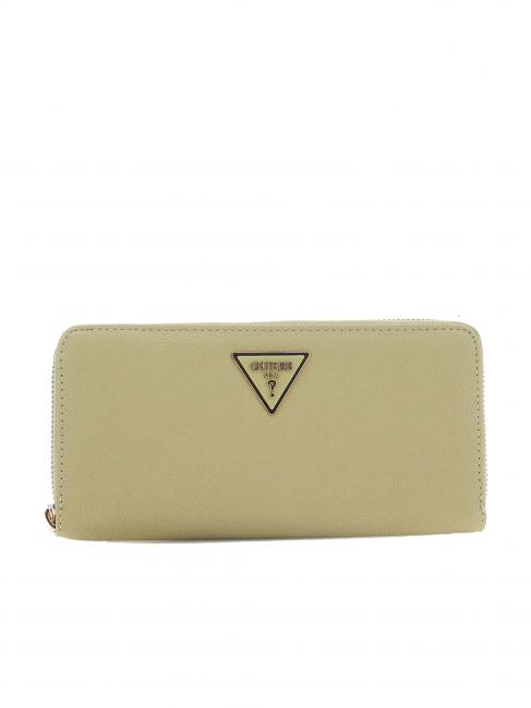 GUESS LAUREL Große Geldbörse mit umlaufendem Reißverschluss Salbei - Brieftaschen Damen