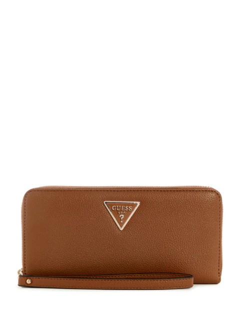 GUESS LAUREL Große Geldbörse mit umlaufendem Reißverschluss COGNAC - Brieftaschen Damen