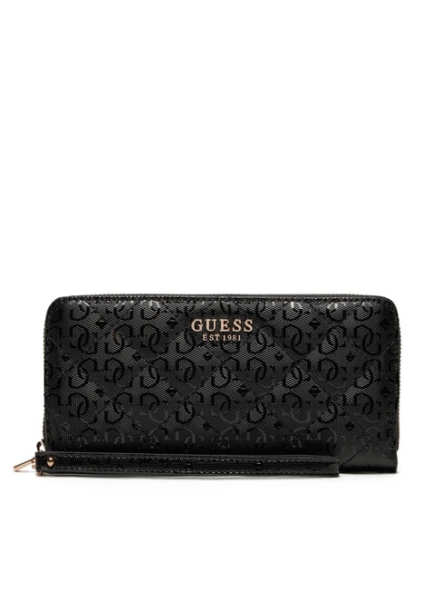 GUESS LAUREL Große Geldbörse mit umlaufendem Reißverschluss SCHWARZ - Brieftaschen Damen
