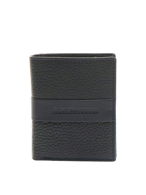 ROCCOBAROCCO JOHN Vertikale Lederbrieftasche Marine - Brieftaschen Herren
