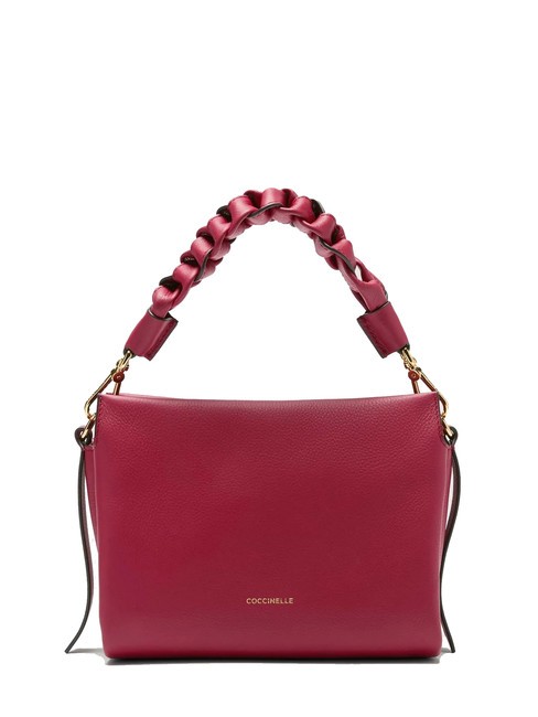 COCCINELLE BOHEME Handtasche, mit Schultergurt, aus Leder Sangria/Haut - Damentaschen