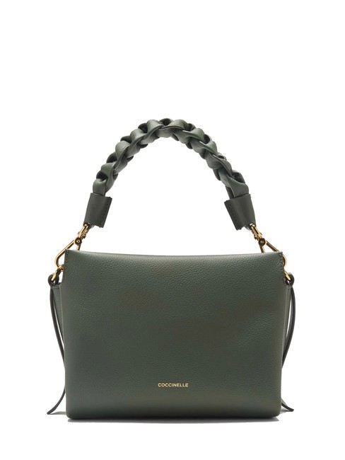 COCCINELLE BOHEME Handtasche, mit Schultergurt, aus Leder Algen/Guacamole - Damentaschen