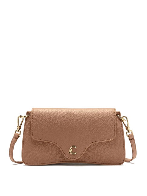 COCCINELLE C-ME Tasche aus gehämmertem Leder mit Klappe Häute - Damentaschen