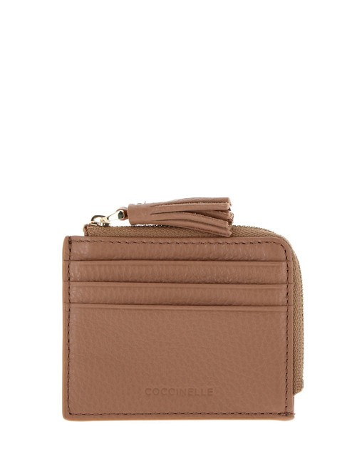 COCCINELLE TASSEL Kartenetui mit Reißverschluss aus gehämmertem Leder Häute - Brieftaschen Damen