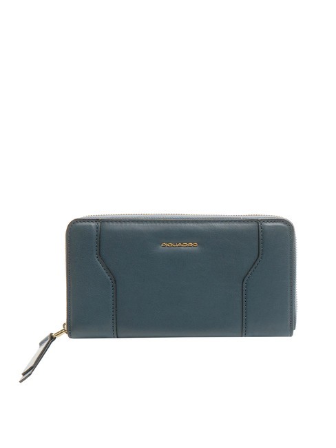 PIQUADRO W99  Ledergeldbörse Blau - Brieftaschen Damen