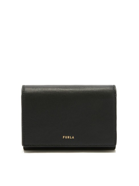 FURLA NUVOLA Mittelkompakte Lederbrieftasche Schwarz - Brieftaschen Damen