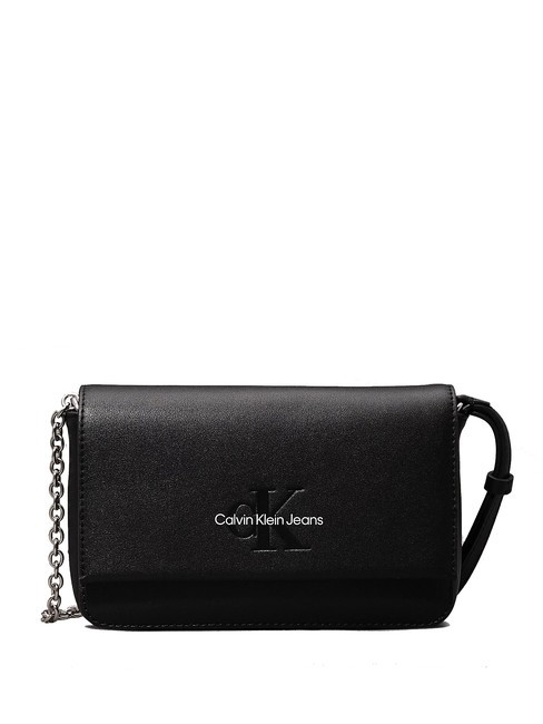 CALVIN KLEIN SCULPTED  Mini-Umhängetasche schwarz/weiß - Damentaschen