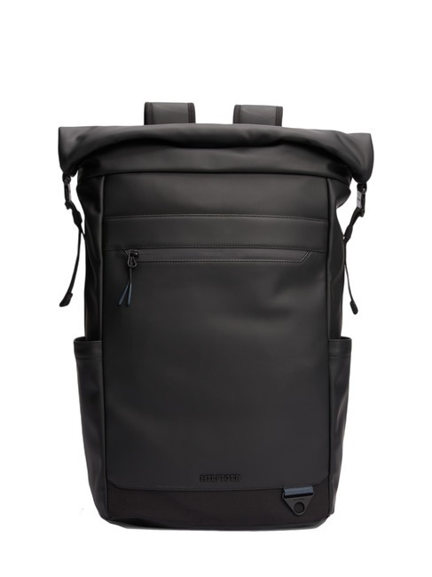 TOMMY HILFIGER TH SEASONAL Rolltop-Rucksack Schwarz - PC-Rucksäcke