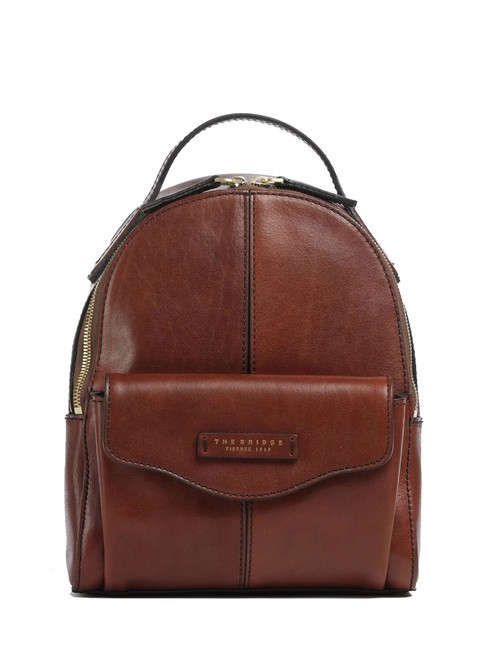THE BRIDGE GLORIA Lederrucksack mit Tasche BRAUN - Damentaschen
