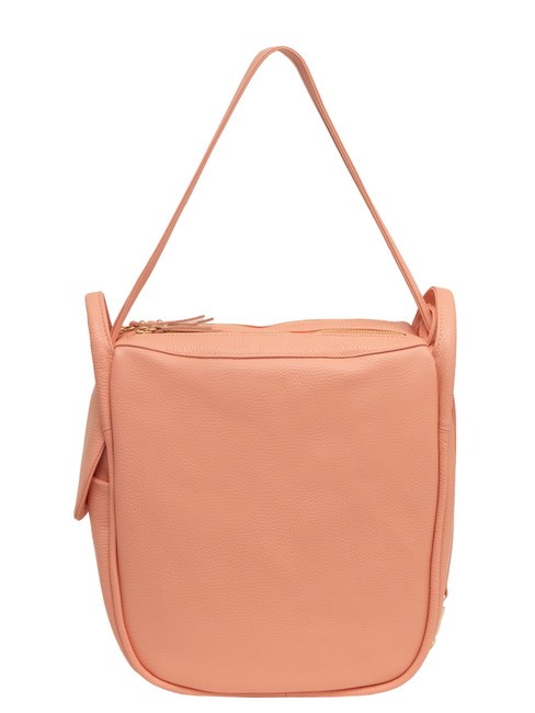 LESAC TRIO  Rucksack aus gehämmertem Leder altrosa - Damentaschen
