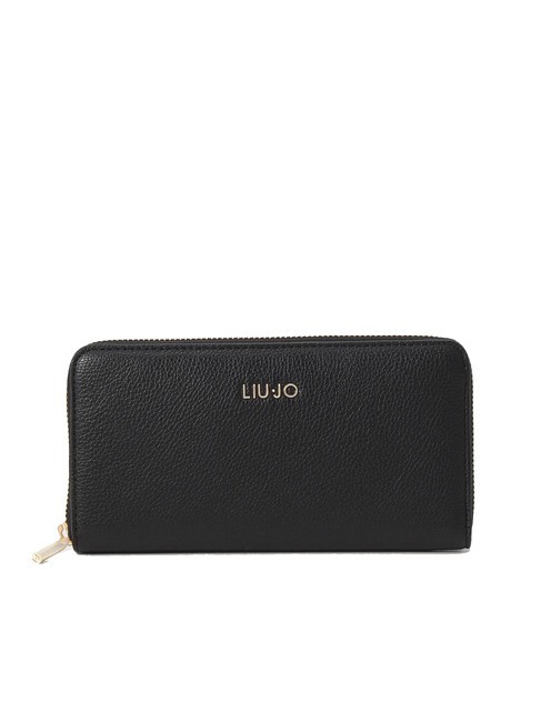 LIUJO CALIWEN  Große Geldbörse mit umlaufendem Reißverschluss SCHWARZ - Brieftaschen Damen